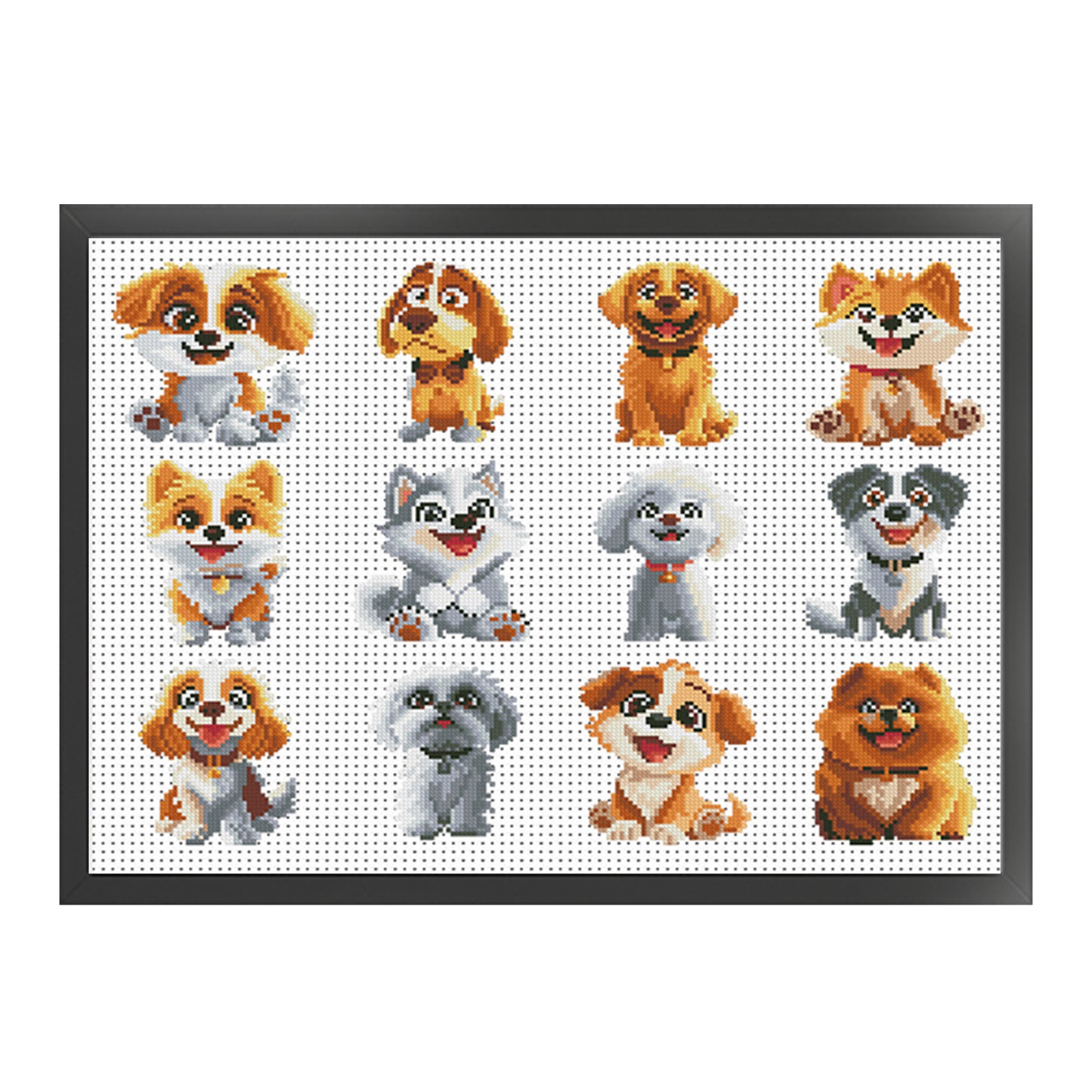 Dog Themed Kit - Partial 11CT Stamped Cross Stitch 36x52CM - Mona Lisa
