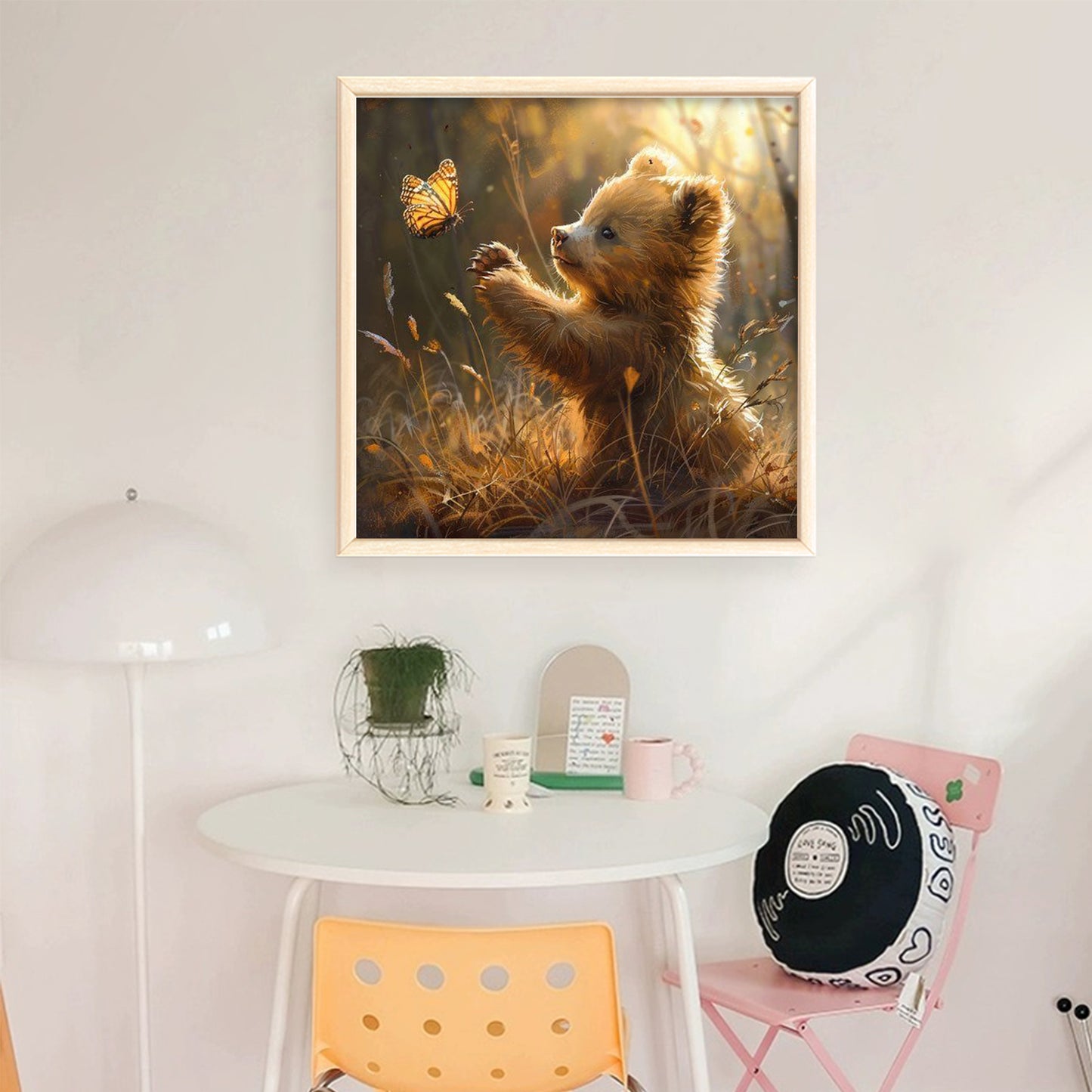 Bear - Full 11CT Stamped Cross Stitch 40x40CM - Yishu