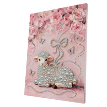 Load image into Gallery viewer, DIY Pearl Painting Kit 30x40CM Sheep Framed Handmade Pearl Material Art Set Room Wall Decoration
