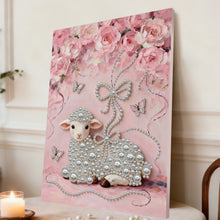 Load image into Gallery viewer, DIY Pearl Painting Kit 30x40CM Sheep Framed Handmade Pearl Material Art Set Room Wall Decoration

