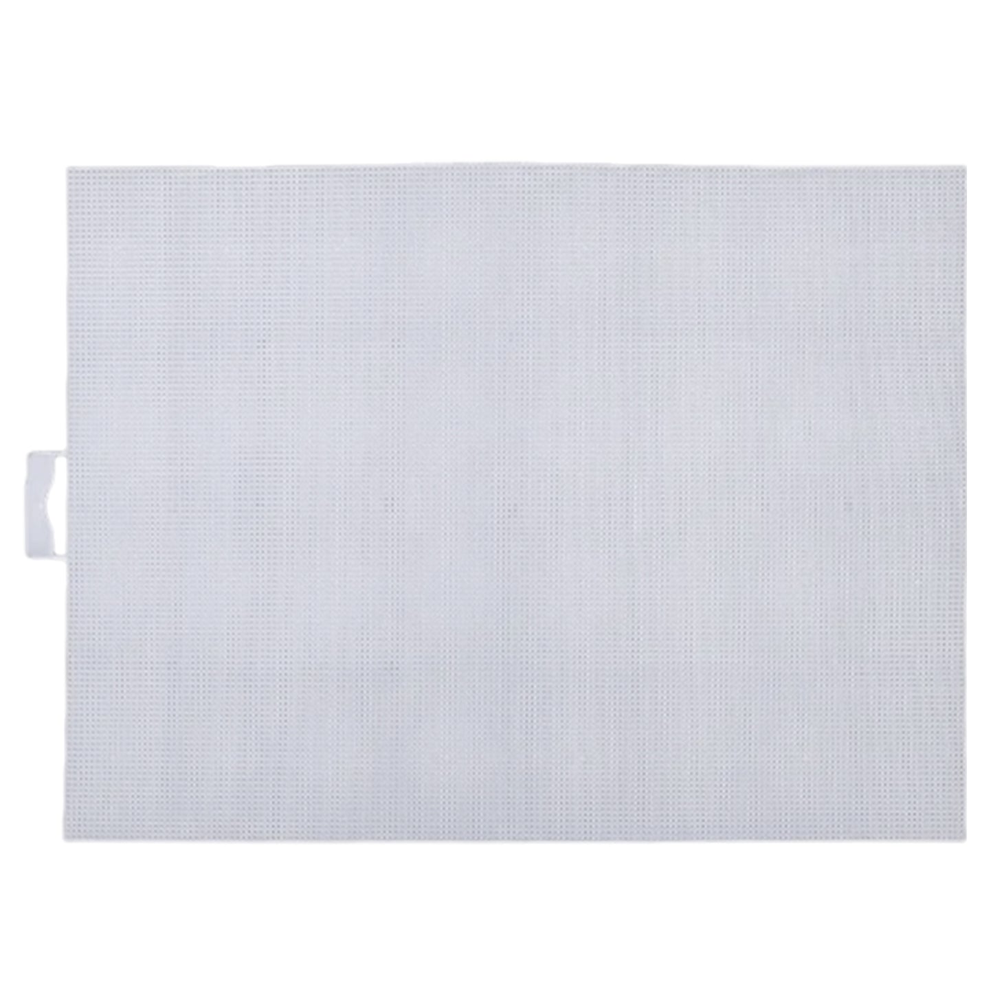 1PCS DIY 14CT Plastic Mesh Canvas Sheets 28x21CM for Crafts Crochet Knit (White)