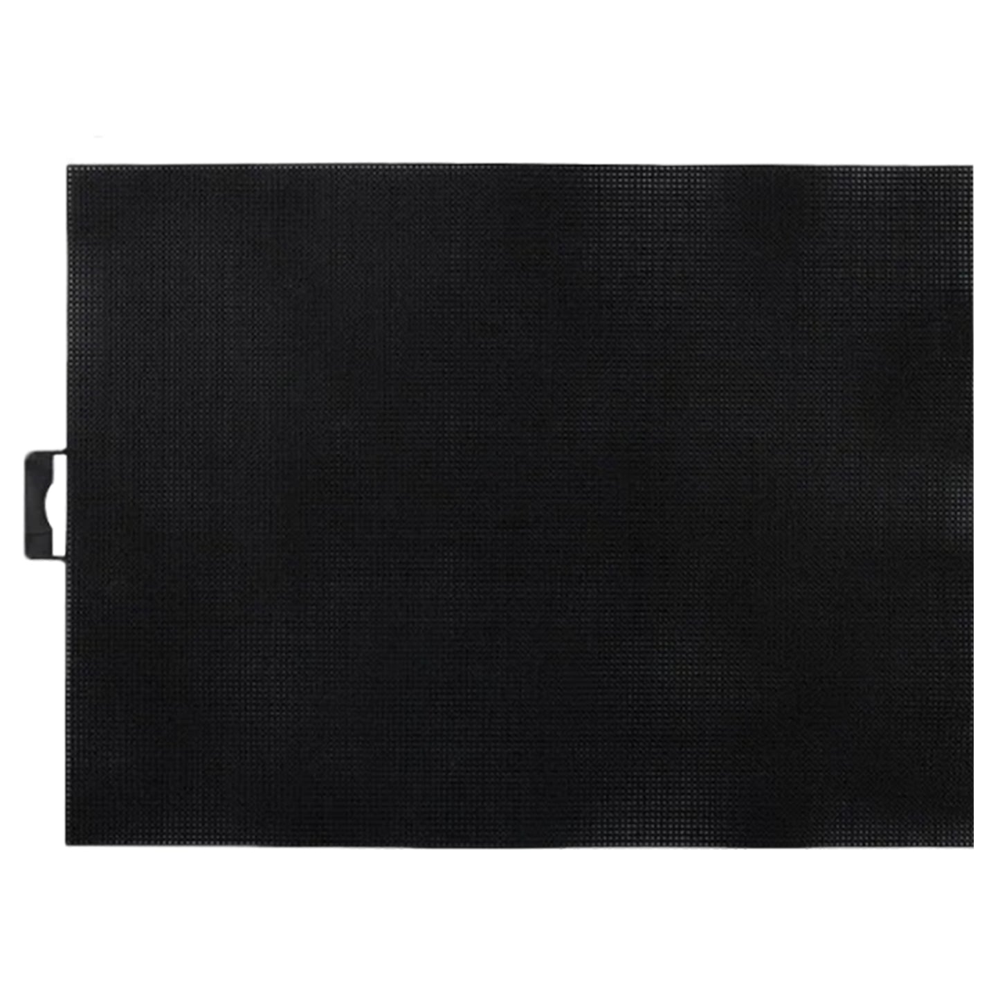 1PCS DIY 14CT Plastic Mesh Canvas Sheets 28x21CM for Crafts Crochet Knit (Black)