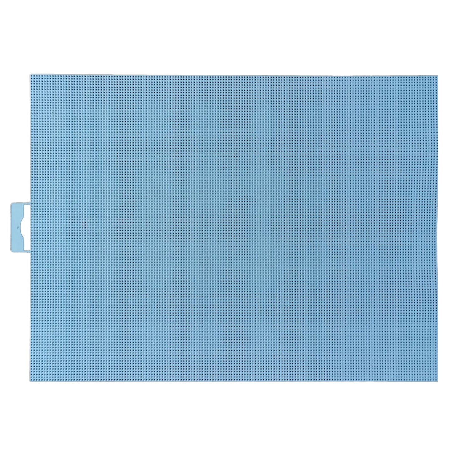 1PCS DIY 14CT Plastic Mesh Canvas Sheets 28x21CM for Crafts Crochet Knit (Blue)