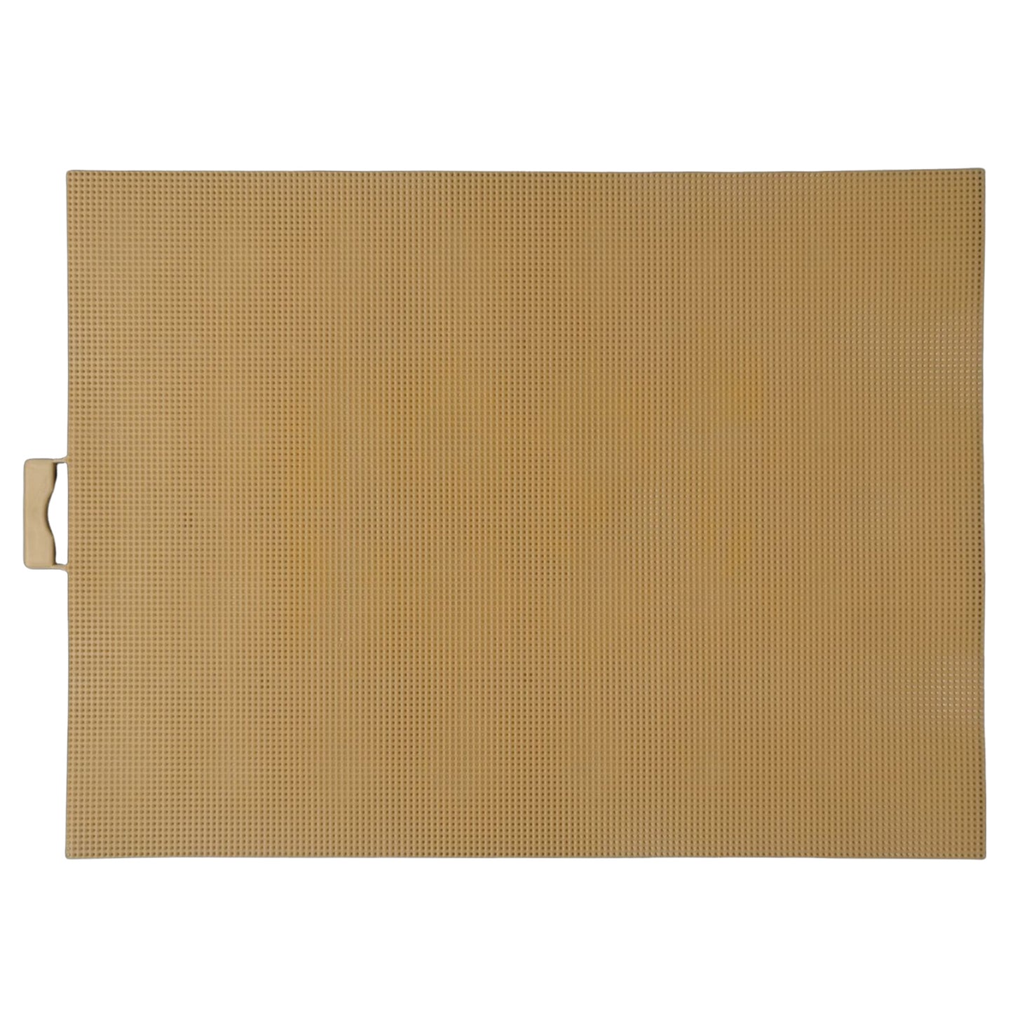 1PCS DIY 14CT Plastic Mesh Canvas Sheets 28x21CM for Crafts Crochet Knit (Yellow)