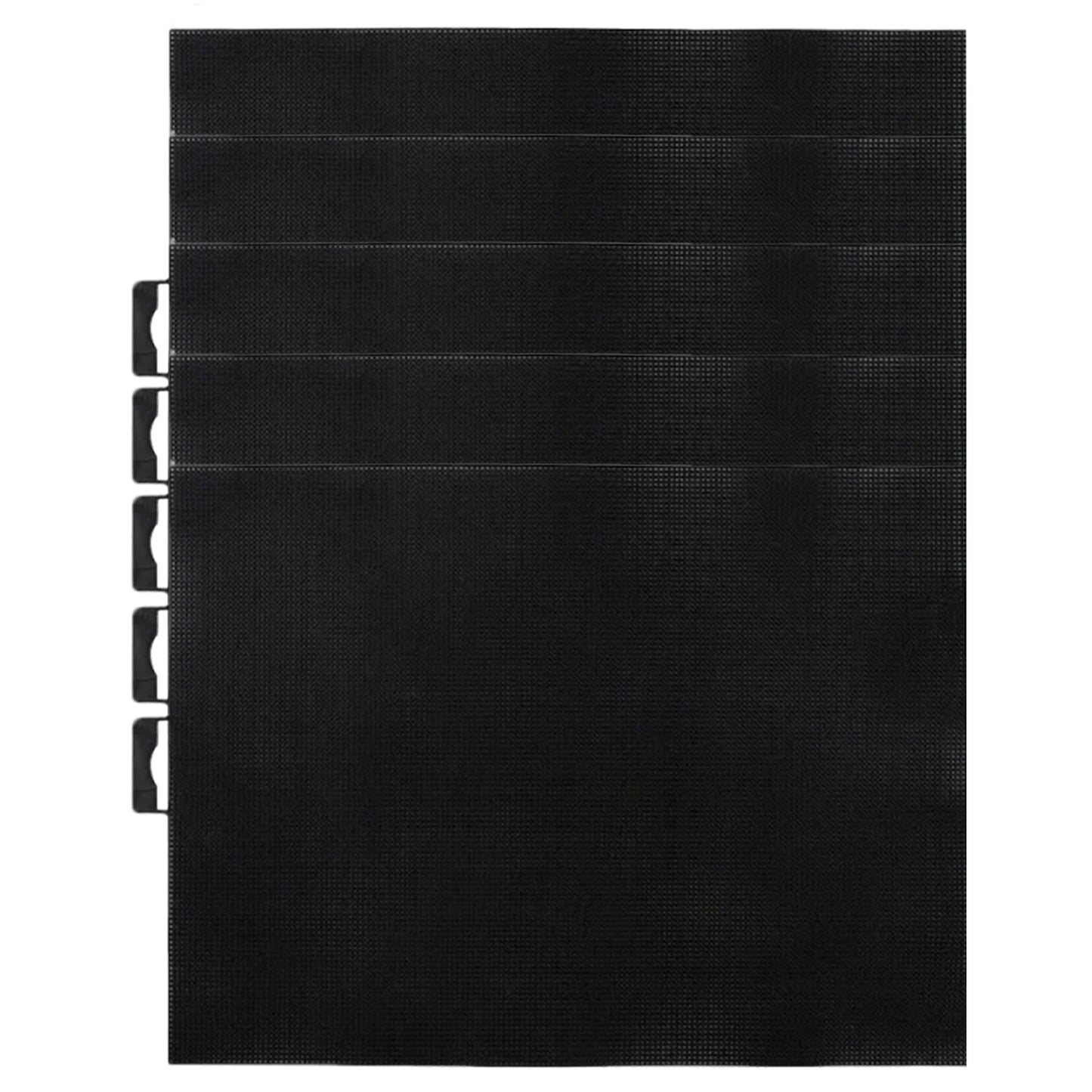 5PCS DIY 14CT Plastic Mesh Canvas Sheets 28x21CM for Crafts Crochet Knit (Black)