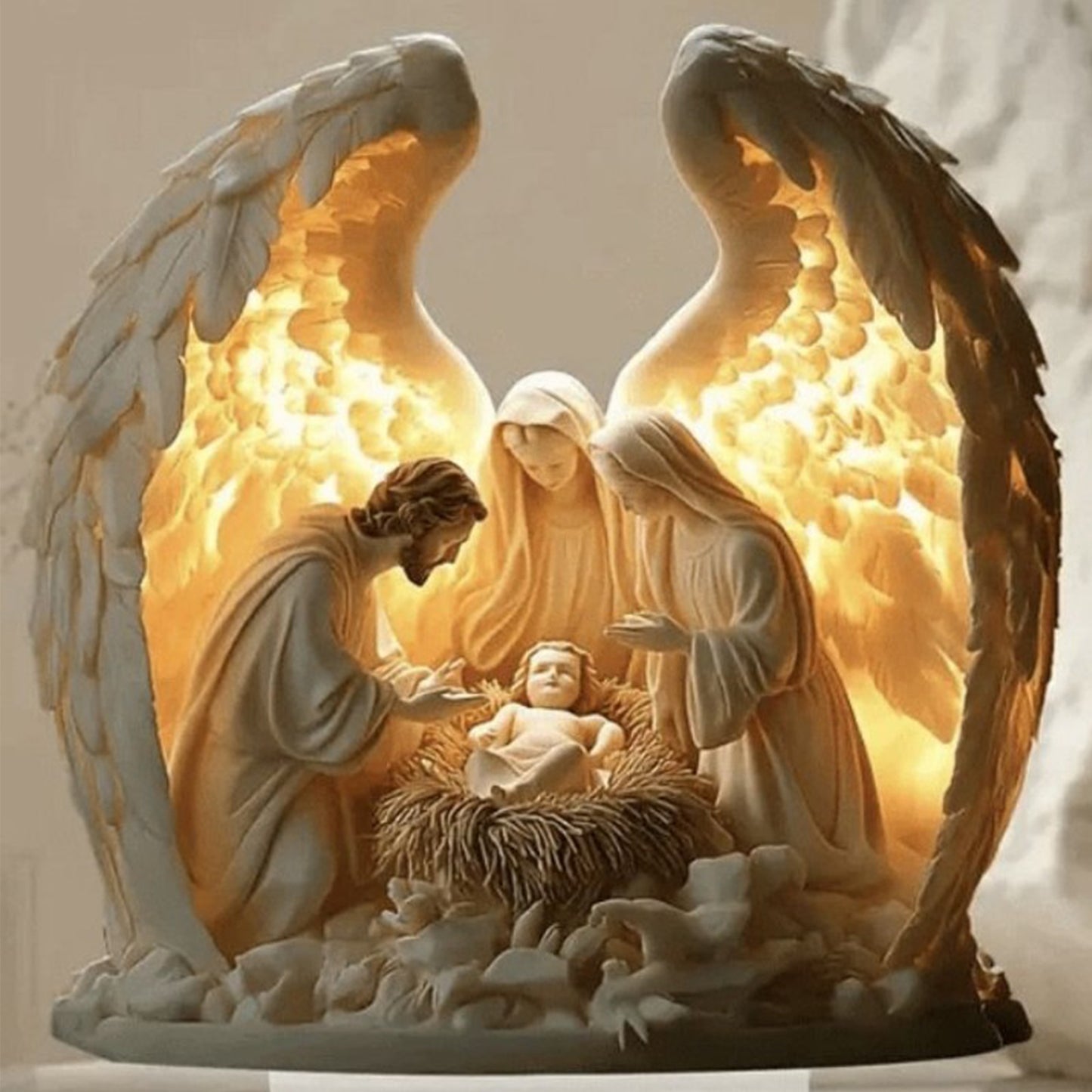 Nativity Of Jesus - Full 14CT Stamped Cross Stitch 40x40CM - Huacan
