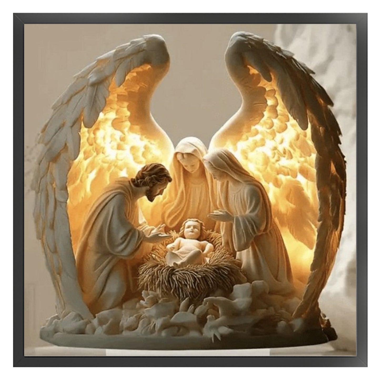 Nativity Of Jesus - Full 14CT Stamped Cross Stitch 40x40CM - Huacan