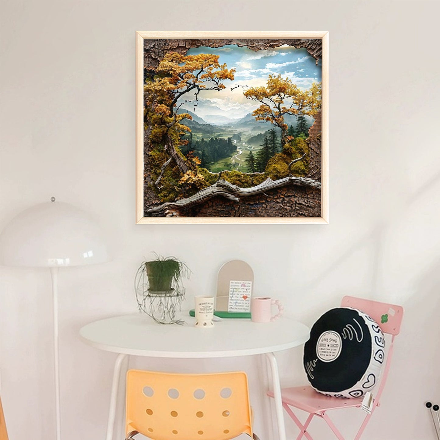 Forest Scenery - Full 14CT Stamped Cross Stitch 40x40CM - Huacan