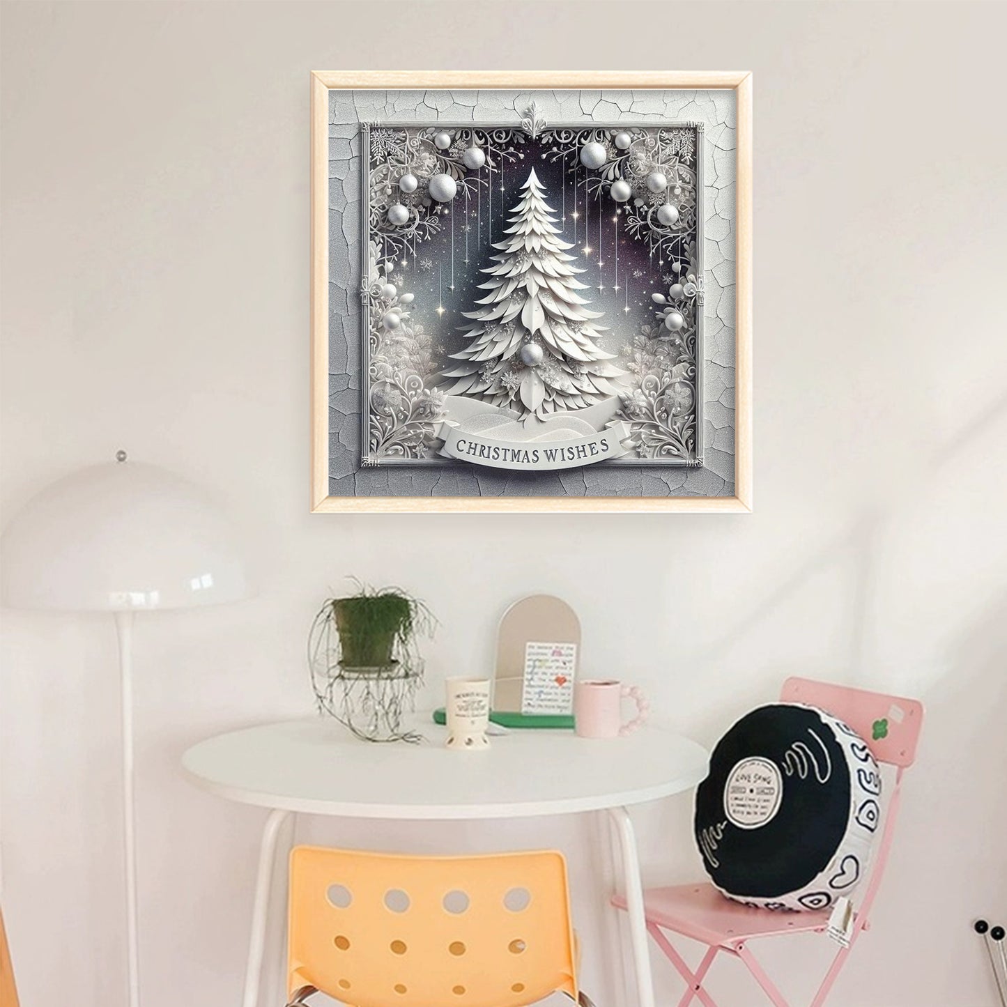 Christmas Tree - Full 18CT Stamped Cross Stitch 40x40CM - Huacan