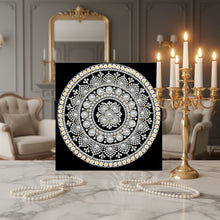Load image into Gallery viewer, DIY Pearl Painting Kit 25x25CM Mandala Framed Handmade Pearl Material Art Set Room Wall Decoration
