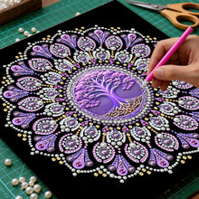 Load image into Gallery viewer, DIY Pearl Painting Kit 25x25CM Mandala Framed Handmade Pearl Material Art Set Room Wall Decoration

