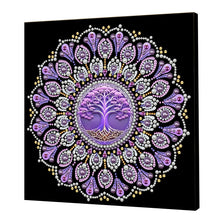 Load image into Gallery viewer, DIY Pearl Painting Kit 25x25CM Mandala Framed Handmade Pearl Material Art Set Room Wall Decoration
