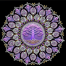 Load image into Gallery viewer, DIY Pearl Painting Kit 25x25CM Mandala Framed Handmade Pearl Material Art Set Room Wall Decoration

