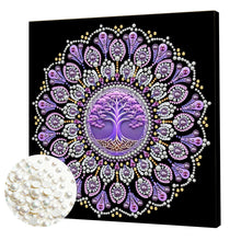 Load image into Gallery viewer, DIY Pearl Painting Kit 25x25CM Mandala Framed Handmade Pearl Material Art Set Room Wall Decoration
