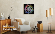 Load image into Gallery viewer, DIY Pearl Painting Kit 25x25CM Mandala Framed Handmade Pearl Material Art Set Room Wall Decoration

