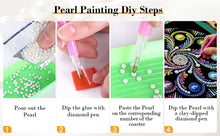 Load image into Gallery viewer, DIY Pearl Painting Kit 25x25CM Mandala Framed Handmade Pearl Material Art Set Room Wall Decoration
