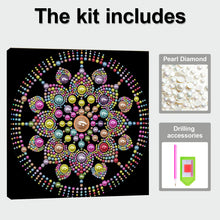 Load image into Gallery viewer, DIY Pearl Painting Kit 25x25CM Mandala Framed Handmade Pearl Material Art Set Room Wall Decoration
