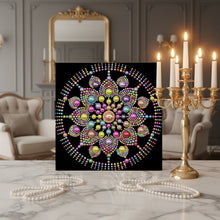 Load image into Gallery viewer, DIY Pearl Painting Kit 25x25CM Mandala Framed Handmade Pearl Material Art Set Room Wall Decoration
