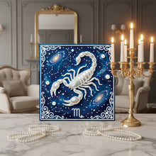 Load image into Gallery viewer, DIY Pearl Painting Kit 25x25CM Scorpio Framed Handmade Pearl Material Art Set Room Wall Decoration
