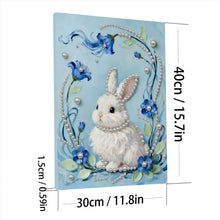 Load image into Gallery viewer, DIY Pearl Painting Kit 30x40CM Rabbit Framed Handmade Pearl Material Art Set Room Wall Decoration
