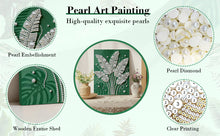 Load image into Gallery viewer, DIY Pearl Painting Kit 30x40CM Green Plants Framed Handmade Pearl Material Art Set Room Wall Decoration
