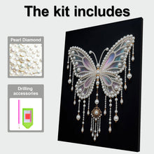 Load image into Gallery viewer, DIY Pearl Painting Kit 30x40CM Butterfly Framed Handmade Pearl Material Art Set Room Wall Decoration
