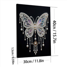 Load image into Gallery viewer, DIY Pearl Painting Kit 30x40CM Butterfly Framed Handmade Pearl Material Art Set Room Wall Decoration
