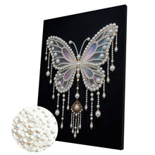 Load image into Gallery viewer, DIY Pearl Painting Kit 30x40CM Butterfly Framed Handmade Pearl Material Art Set Room Wall Decoration
