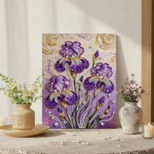 Load image into Gallery viewer, DIY Pearl Painting Kit 30x40CM Iris Framed Handmade Pearl Material Art Set Room Wall Decoration
