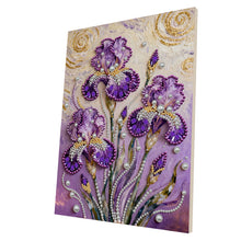 Load image into Gallery viewer, DIY Pearl Painting Kit 30x40CM Iris Framed Handmade Pearl Material Art Set Room Wall Decoration
