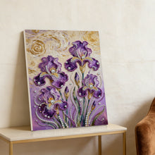 Load image into Gallery viewer, DIY Pearl Painting Kit 30x40CM Iris Framed Handmade Pearl Material Art Set Room Wall Decoration
