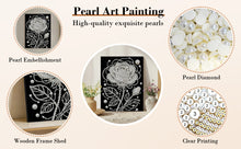 Load image into Gallery viewer, DIY Pearl Painting Kit 30x40CM Roses Framed Handmade Pearl Material Art Set Room Wall Decoration
