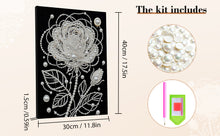Load image into Gallery viewer, DIY Pearl Painting Kit 30x40CM Roses Framed Handmade Pearl Material Art Set Room Wall Decoration
