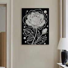 Load image into Gallery viewer, DIY Pearl Painting Kit 30x40CM Roses Framed Handmade Pearl Material Art Set Room Wall Decoration
