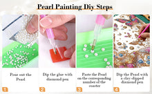 Load image into Gallery viewer, DIY Pearl Painting Kit 30x30CM Butterfly Framed Handmade Pearl Material Art Set Room Wall Decoration
