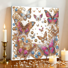 Load image into Gallery viewer, DIY Pearl Painting Kit 30x30CM Butterfly Framed Handmade Pearl Material Art Set Room Wall Decoration

