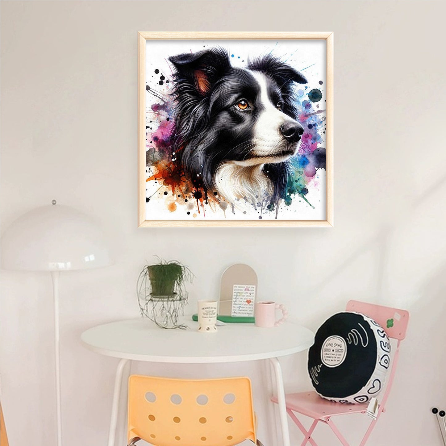 Border Collie - Full 11CT Counted Cross Stitch 40x40CM - Yishu