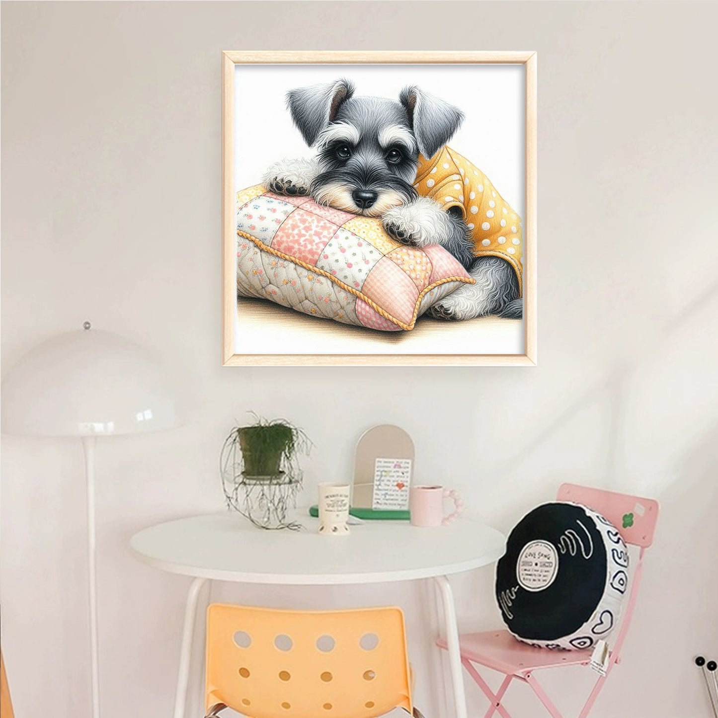 Schnauzer - Full 11CT Counted Cross Stitch 40x40CM - Yishu