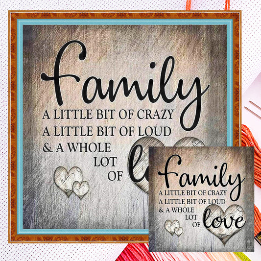 Home - Full 11CT Counted Cross Stitch 40x40CM - Yishu