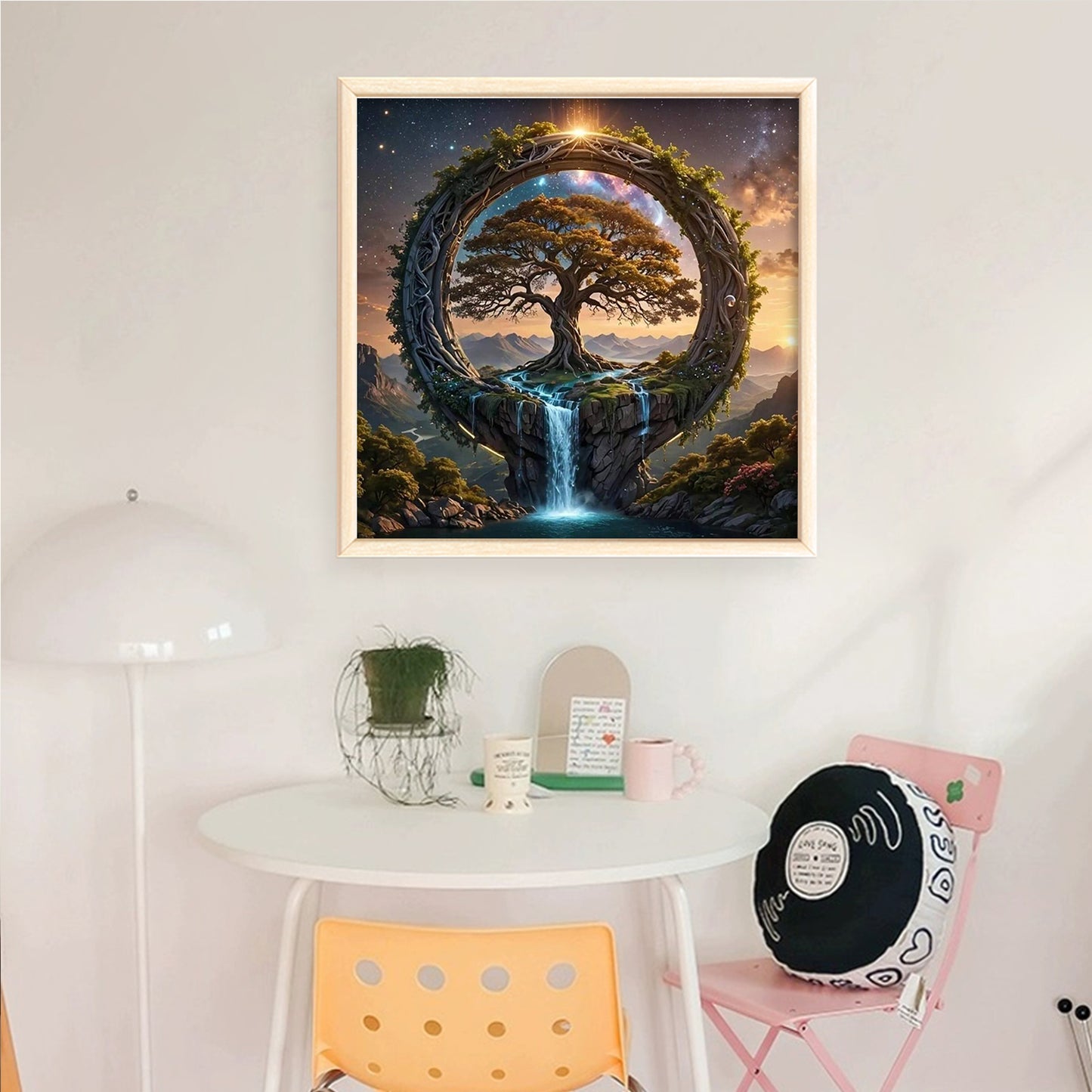 Tree Of Life - Full 14CT Counted Cross Stitch 40x40CM - Yishu