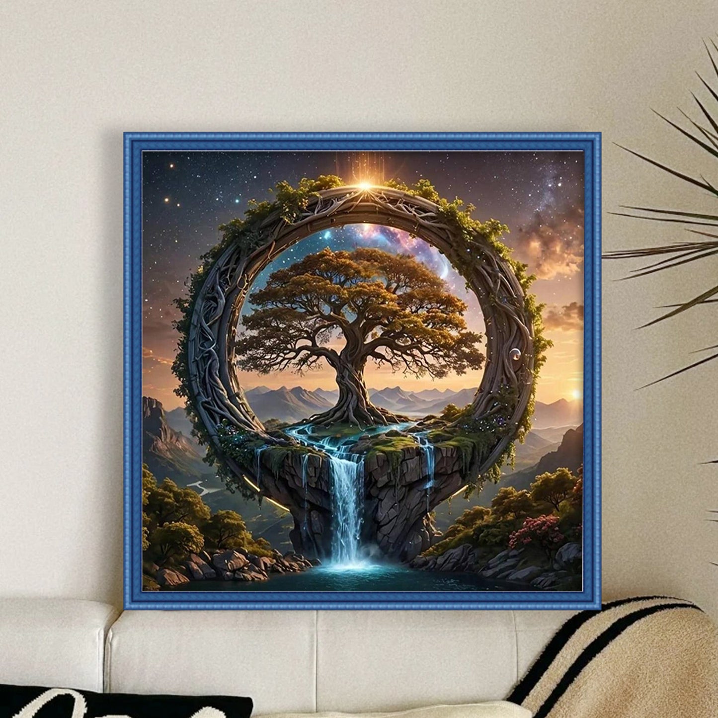 Tree Of Life - Full 14CT Counted Cross Stitch 40x40CM - Yishu