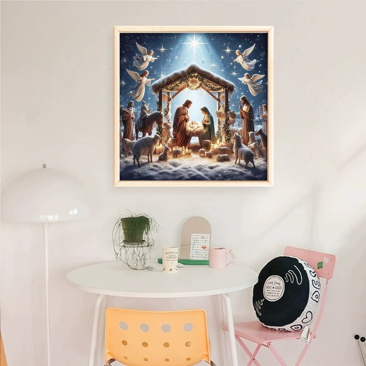 Nativity Of Jesus - Full 14CT Counted Cross Stitch 40x40CM - Yishu