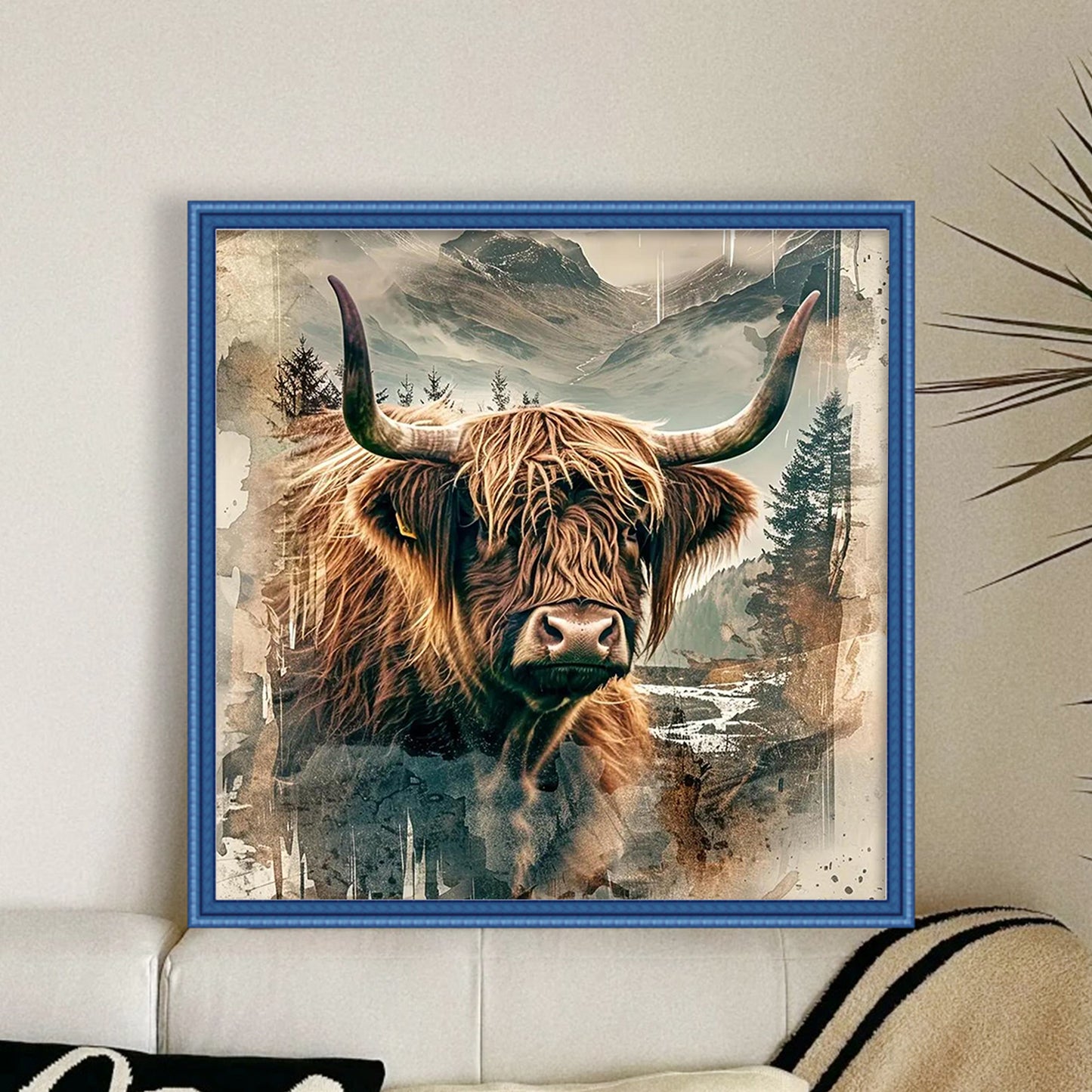 Yak - Full 14CT Counted Cross Stitch 40x40CM - Yishu