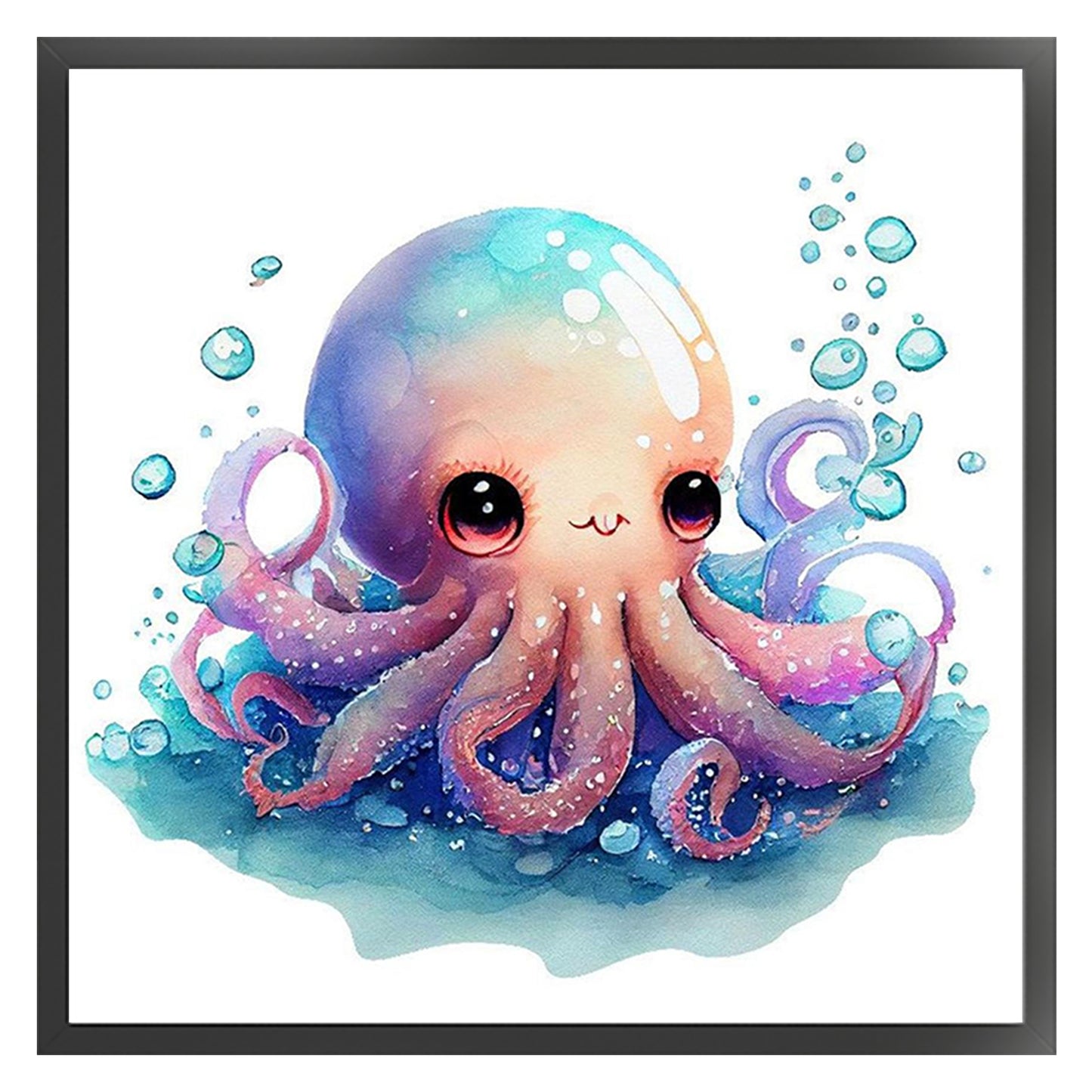 Octopus - Full 18CT Counted Cross Stitch 20x20CM - Huacan