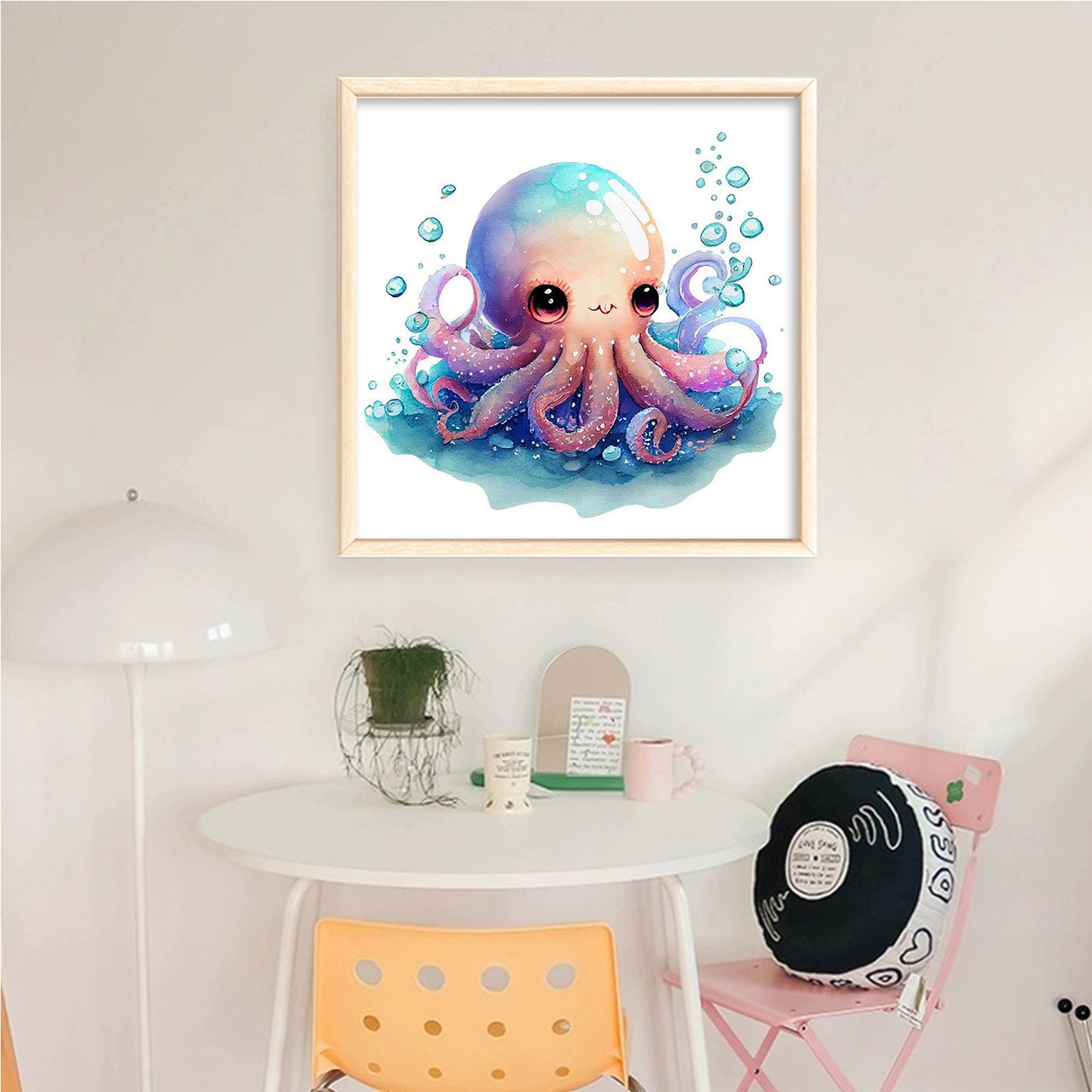 Octopus - Full 18CT Counted Cross Stitch 20x20CM - Huacan