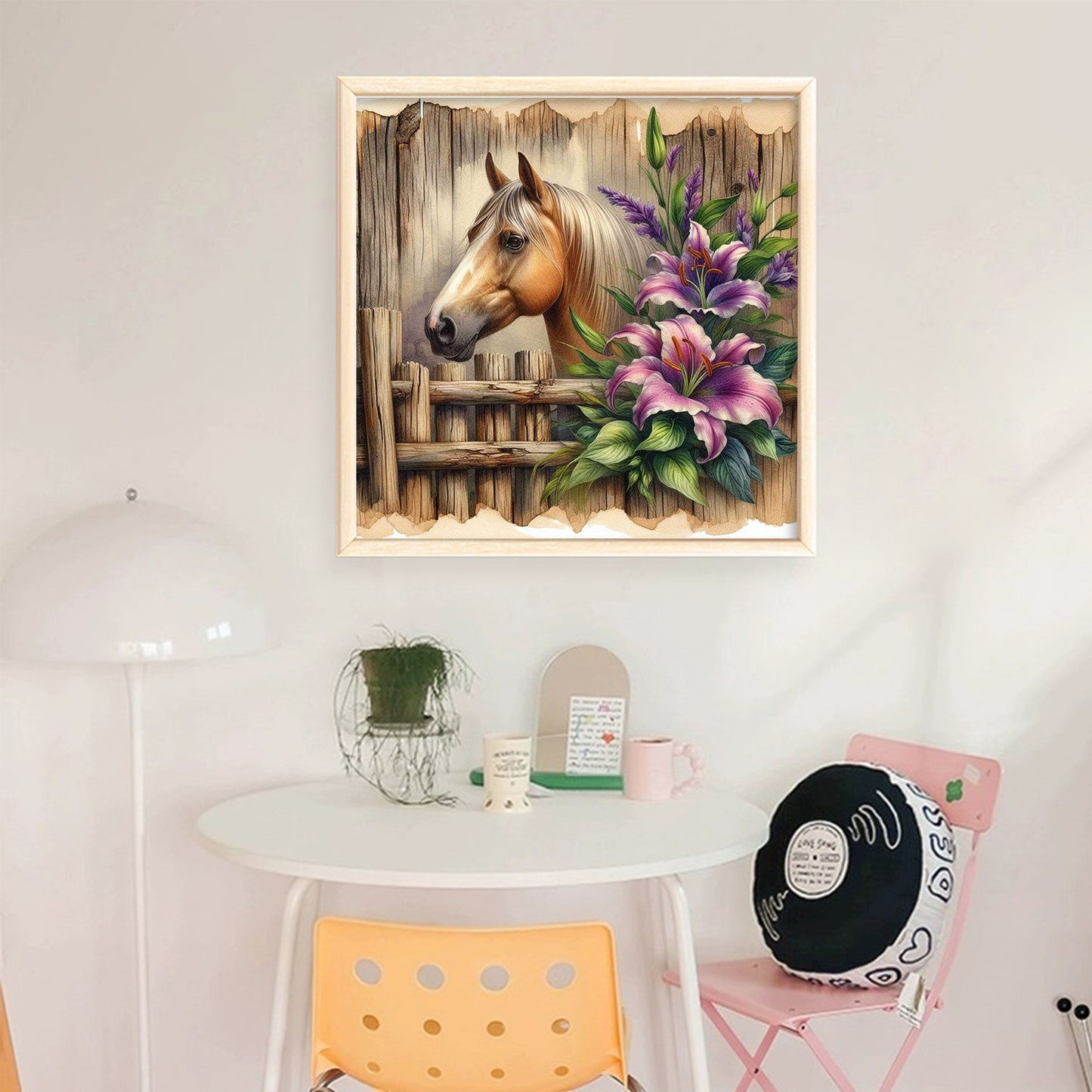 Horse - Full 11CT Stamped Cross Stitch 40x40CM - Huacan