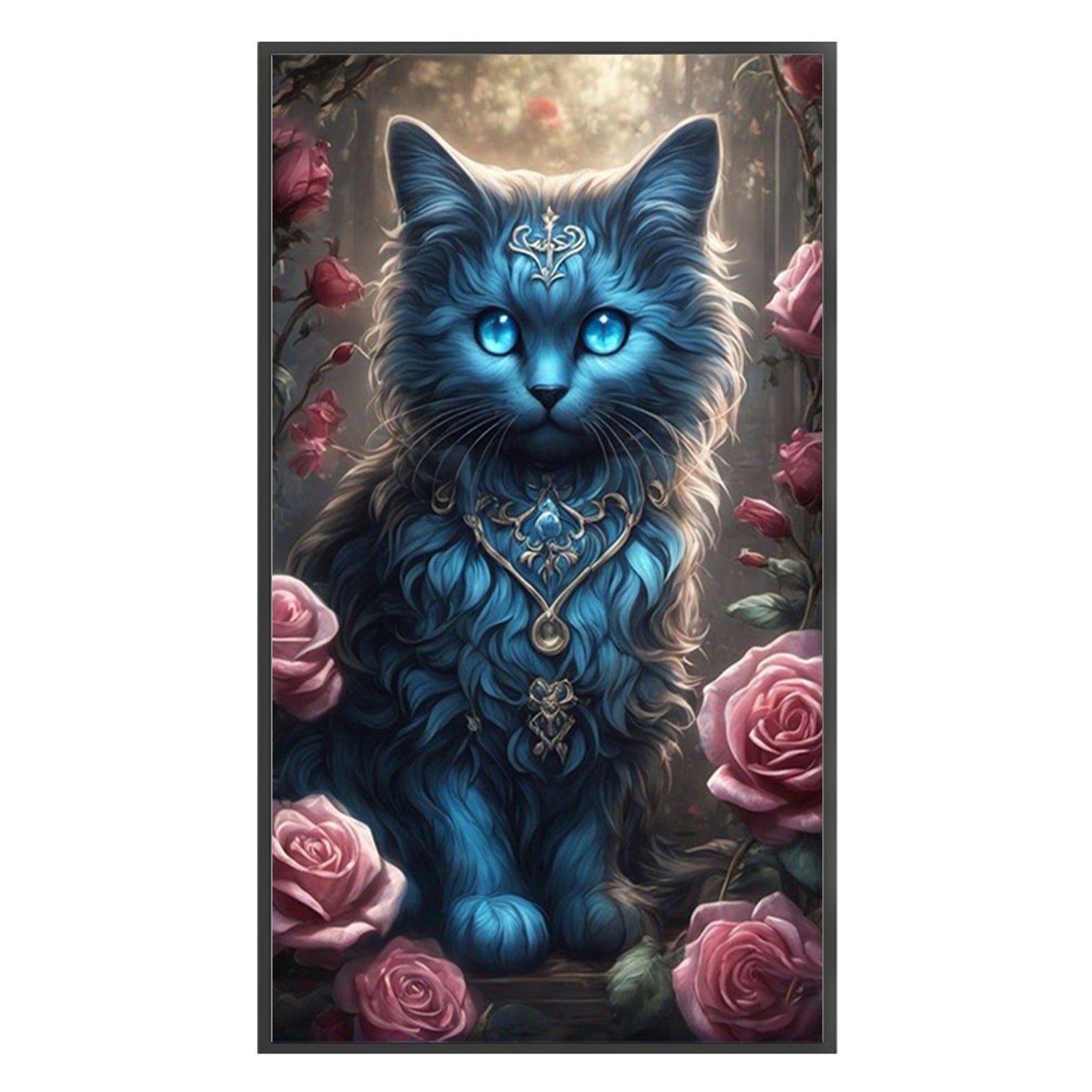 Cat - Full 11CT Stamped Cross Stitch 40x70CM - Huacan