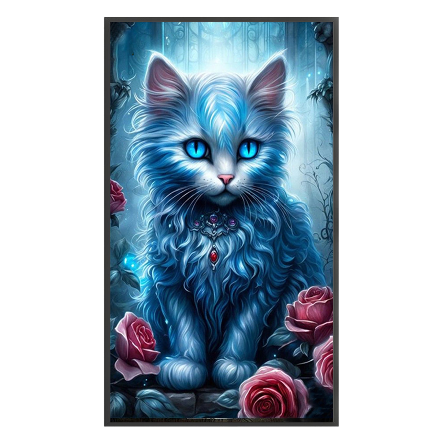 Cat - Full 11CT Stamped Cross Stitch 40x70CM - Huacan