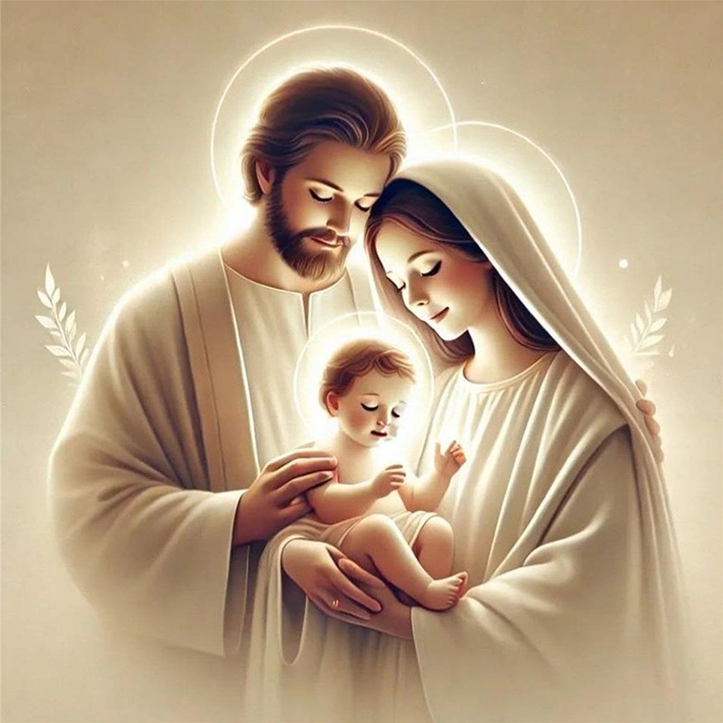 Jesus - Full 11CT Stamped Cross Stitch 45x45CM - Huacan