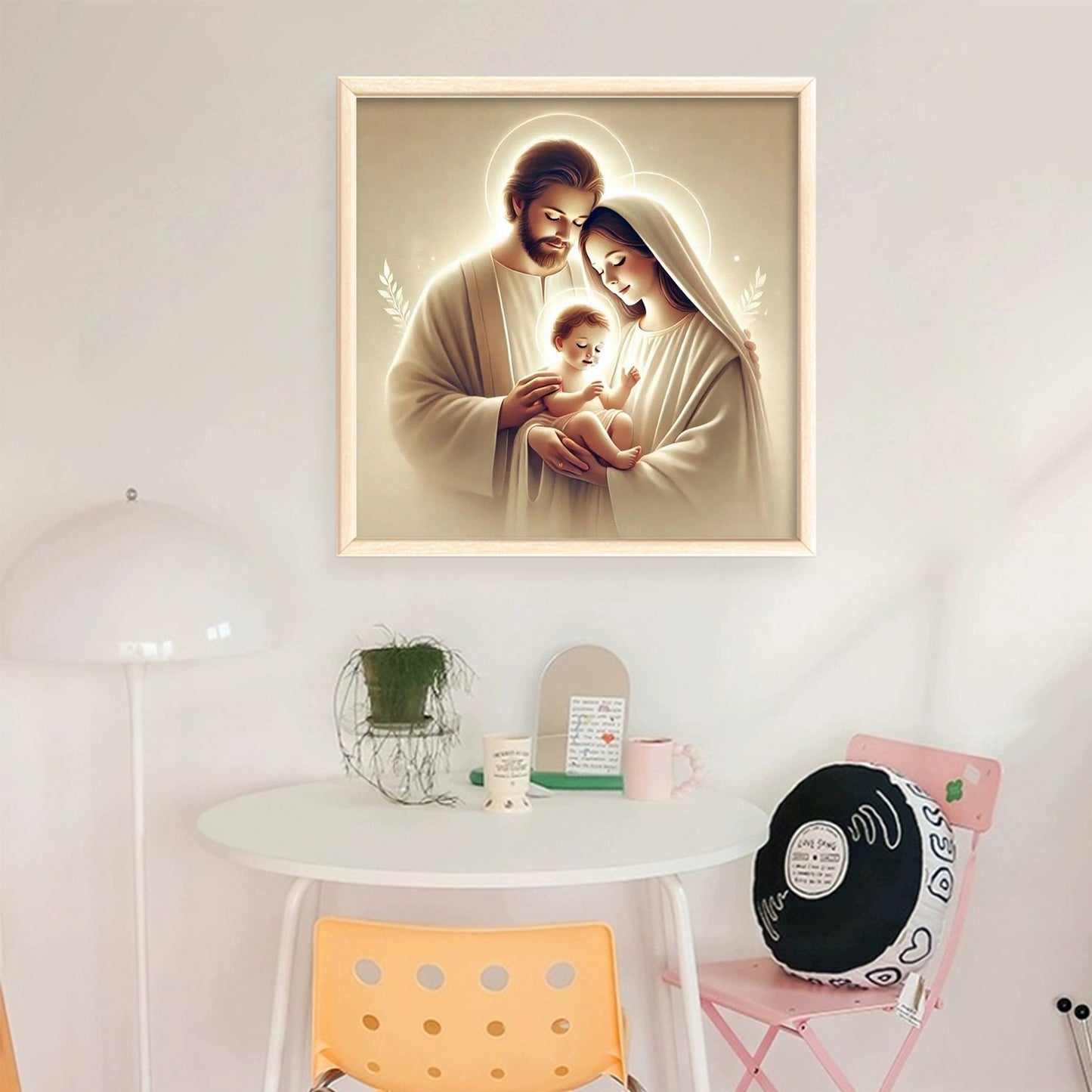 Jesus - Full 11CT Stamped Cross Stitch 45x45CM - Huacan